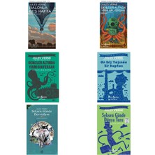 Türkiye İş Bankası Kültür Yayınları Jules Verne Balonla Beş Hafta +5 Adet Kitap Set