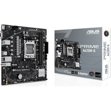 Nil Avm Krk Asus Amd A620M-K Ddr5 6400 (Oc) VGA HDMI M.2 Pcıe 16X V4.0 Am5 USB 3.2 Aura Rgb (7000-8000-9000)