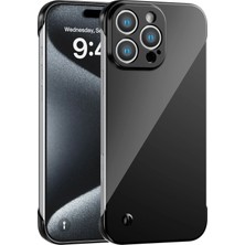 Fenza iPhone 15 Pro Uyumlu Kamera Korumalı Yanları Açık Sararmaz Sert Mika Şeffaf Kılıf