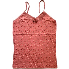 Çerçici Kadın Askılı Desenli Atlet Dantelli Empirme Pamuklu Penye D4-Royaleks