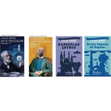 Türkiye İş Bankası Kültür Yayınları Jules Verne Ay'a Yolculuk +3 Adet Kitap Set