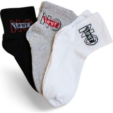 Çerçici Pamuklu Kısa Bilek Çorap Yazlık  No Limit 3 Çift-Royaleks