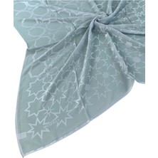 Mim Eşarp ve Şal Mısırlı Eşarpları Yıldız Desenli Devore Eşarp