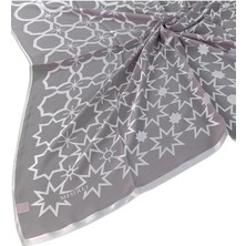 Mim Eşarp ve Şal Mısırlı Eşarpları Yıldız Desenli Devore Eşarp