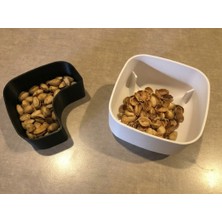 Printkuca Kabuk Hazneli Kuruyemiş Kasesi Çift Katlı Pratik Çerezlik Sunum Seti