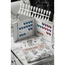 Creatividad Solutions 60’lı Profesyonel Nail Art Sunum Kartelası – Lüks Çiçek Desenli Takma Tırnak T Eşhir Kitabı 722740