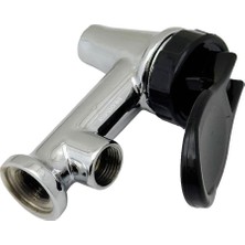 Süppürge Semaver Ile Uyumlu Musluk Göstergeli, Içten Dişli, Basmalı, Demir, Kazan Musluğu 9,5X7CM