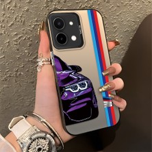 HONTINGA Vivo Y28 ile Uyumlu Kılıfı Silikon Kenar Sert Arka Düşüme Önleyici Basitlik Anti Düşme Kamera Korumali Bmw Desen Telefon Kılıfı Kadın ve Erkek Için Uygundur K1-0588