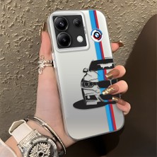 HONTINGA Poco X6 5g ile Uyumlu Kılıfı Silikon Kenar Sert Arka Düşüme Önleyici Basitlik Anti Düşme Kamera Korumali Bmw Desen Telefon Kılıfı Kadın ve Erkek Için Uygundur K1-0588