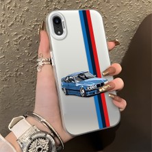 HONTINGA iPhone Xr ile Uyumlu Kılıfı Silikon Kenar Sert Arka Düşüme Önleyici Basitlik Anti Düşme Kamera Korumali Bmw Desen Telefon Kılıfı Kadın ve Erkek Için Uygundur K1-0590