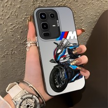HONTINGA Infinix Note 50 Pro 4g ile Uyumlu Kılıfı Silikon Kenar Sert Arka Düşüme Önleyici Basitlik Anti Düşme Kamera Korumali Bmw Desen Telefon Kılıfı Kadın ve Erkek Için Uygundur K1-0590