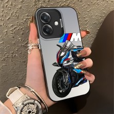 HONTINGA Oppo A3X 5g ile Uyumlu Kılıfı Silikon Kenar Sert Arka Düşüme Önleyici Basitlik Anti Düşme Kamera Korumali Bmw Desen Telefon Kılıfı Kadın ve Erkek Için Uygundur K1-0590
