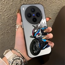 HONTINGA Vivo X300 ile Uyumlu Kılıfı Silikon Kenar Sert Arka Düşüme Önleyici Basitlik Anti Düşme Kamera Korumali Bmw Desen Telefon Kılıfı Kadın ve Erkek Için Uygundur K1-0590