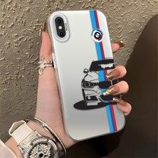 HONTINGA iPhone Xs Max ile Uyumlu Kılıfı Silikon Kenar Sert Arka Düşüme Önleyici Basitlik Anti Düşme Kamera Korumali Bmw Desen Telefon Kılıfı Kadın ve Erkek Için Uygundur K1-0588