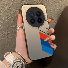 HONTINGA Vivo X300 Pro ile Uyumlu Kılıfı Silikon Kenar Sert Arka Düşüme Önleyici Basitlik Anti Düşme Kamera Korumali Bmw Desen Telefon Kılıfı Kadın ve Erkek Için Uygundur K1-0591