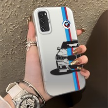 HONTINGA Samsung Galaxy S20 Fe ile Uyumlu Kılıfı Silikon Kenar Sert Arka Düşüme Önleyici Basitlik Anti Düşme Kamera Korumali Bmw Desen Telefon Kılıfı Kadın ve Erkek Için Uygundur K1-0588