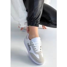 E-Woman Lendo Beyaz Cilt Bağcıklı Spor Ayakkabı - Lisinya