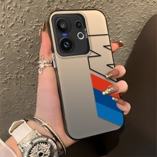 HONTINGA Vivo X200 Fe ile Uyumlu Kılıfı Silikon Kenar Sert Arka Düşüme Önleyici Basitlik Anti Düşme Kamera Korumali Bmw Desen Telefon Kılıfı Kadın ve Erkek Için Uygundur K1-0591