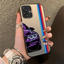 HONTINGA Samsung Galaxy A07 ile Uyumlu Kılıfı Silikon Kenar Sert Arka Düşüme Önleyici Basitlik Anti Düşme Kamera Korumali Bmw Desen Telefon Kılıfı Kadın ve Erkek Için Uygundur K1-0588
