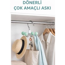 Hayveys Çok Amaçlı Askı –360° Dönen Dolap Içi Organizer| Çanta, Şal, Anahtar Düzenleyici