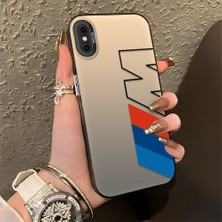 HONTINGA iPhone x ile Uyumlu Kılıfı Silikon Kenar Sert Arka Düşüme Önleyici Basitlik Anti Düşme Kamera Korumali Bmw Desen Telefon Kılıfı Kadın ve Erkek Için Uygundur K1-0591