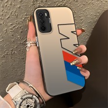 HONTINGA Oppo A54 4g ile Uyumlu Kılıfı Silikon Kenar Sert Arka Düşüme Önleyici Basitlik Anti Düşme Kamera Korumali Bmw Desen Telefon Kılıfı Kadın ve Erkek Için Uygundur K1-0591