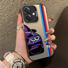 HONTINGA Oppo A3X 5g ile Uyumlu Kılıfı Silikon Kenar Sert Arka Düşüme Önleyici Basitlik Anti Düşme Kamera Korumali Bmw Desen Telefon Kılıfı Kadın ve Erkek Için Uygundur K1-0588