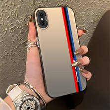 HONTINGA iPhone Xs ile Uyumlu Kılıfı Silikon Kenar Sert Arka Düşüme Önleyici Basitlik Anti Düşme Kamera Korumali Bmw Desen Telefon Kılıfı Kadın ve Erkek Için Uygundur K1-0589
