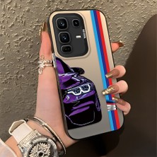 HONTINGA Infinix Note 50 Pro Plus ile Uyumlu Kılıfı Silikon Kenar Sert Arka Düşüme Önleyici Basitlik Anti Düşme Kamera Korumali Bmw Desen Telefon Kılıfı Kadın ve Erkek Için Uygundur K1-0588