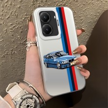 HONTINGA Poco X7 Pro ile Uyumlu Kılıfı Silikon Kenar Sert Arka Düşüme Önleyici Basitlik Anti Düşme Kamera Korumali Bmw Desen Telefon Kılıfı Kadın ve Erkek Için Uygundur K1-0590
