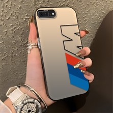 HONTINGA iPhone 7 Plus ile Uyumlu Kılıfı Silikon Kenar Sert Arka Düşüme Önleyici Basitlik Anti Düşme Kamera Korumali Bmw Desen Telefon Kılıfı Kadın ve Erkek Için Uygundur K1-0591