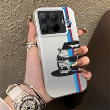 HONTINGA Xiaomi 15T Pro ile Uyumlu Kılıfı Silikon Kenar Sert Arka Düşüme Önleyici Basitlik Anti Düşme Kamera Korumali Bmw Desen Telefon Kılıfı Kadın ve Erkek Için Uygundur K1-0588