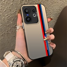 HONTINGA Vivo X200 Fe ile Uyumlu Kılıfı Silikon Kenar Sert Arka Düşüme Önleyici Basitlik Anti Düşme Kamera Korumali Bmw Desen Telefon Kılıfı Kadın ve Erkek Için Uygundur K1-0589