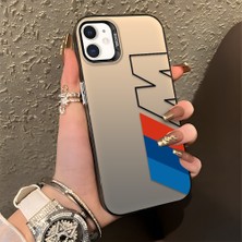 HONTINGA iPhone 12 Mini ile Uyumlu Kılıfı Silikon Kenar Sert Arka Düşüme Önleyici Basitlik Anti Düşme Kamera Korumali Bmw Desen Telefon Kılıfı Kadın ve Erkek Için Uygundur K1-0591