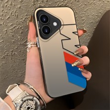 HONTINGA iPhone 17 ile Uyumlu Kılıfı Silikon Kenar Sert Arka Düşüme Önleyici Basitlik Anti Düşme Kamera Korumali Bmw Desen Telefon Kılıfı Kadın ve Erkek Için Uygundur K1-0591
