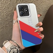 HONTINGA Realme C63 ile Uyumlu Kılıfı Silikon Kenar Sert Arka Düşüme Önleyici Basitlik Anti Düşme Kamera Korumali Bmw Desen Telefon Kılıfı Kadın ve Erkek Için Uygundur K1-0591