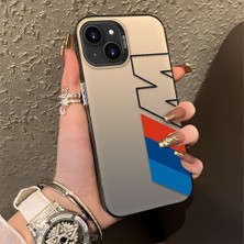 HONTINGA iPhone 13 Mini ile Uyumlu Kılıfı Silikon Kenar Sert Arka Düşüme Önleyici Basitlik Anti Düşme Kamera Korumali Bmw Desen Telefon Kılıfı Kadın ve Erkek Için Uygundur K1-0591