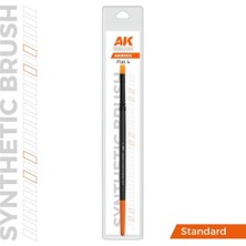 Ak Interactive Ak AKB003 No.4 Yassı Uclu, Sentetik Kıllı Boya Fırçası
