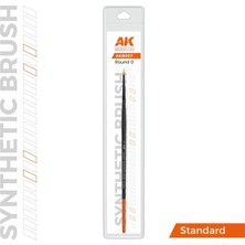 Ak Interactive Ak AKB007 No.0 Yuvarlak Uclu, Sentetik Kıllı Boya Fırçası