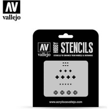 Vallejo ST-AFV001 1/35 Ww Iı Alman Tank Şemaları Esnek Boya Şablonu
