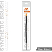 Ak Interactive Ak AKB016 No.6 Oval Uclu, Sentetik Kıllı Boya Fırçası