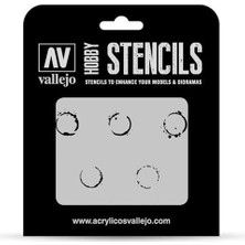 Vallejo ST-AFV002 1/35 Yağ Varili Şemaları Esnek Boya Şablonu