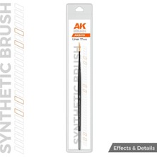 Ak Interactive Ak AKB018 Liner 17MM. Uclu, Sentetik Kıllı Boya Fırçası