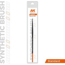 Ak Interactive Ak AKB005 No.3/0 Yuvarlak Uclu, Sentetik Kıllı Boya Fırçası