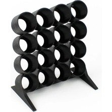 OEM Siyah Yuvarlak Boya Standı, 16 Adet 17 Ml. Boyalar Için