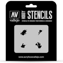 Vallejo ST-TX004 1/35 Akaryakıt Lekeleri Desenli Esnek Boya Şablonu