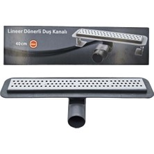 Özgürce Lineer Duş Kanalı 40 Cm, 360° Es Sifonlu, Yer Süzgeci, Koku Yapmaz