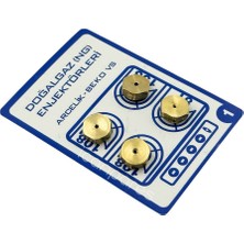 Süppürge Arçelik, Ile Uyumlu Beko, Altus  Doğalgaz Enjektör Seti - Ocak Dönüşüm Meme Takımı - 9 Lokma