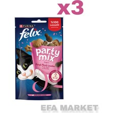 Felix Party Mix Karışık Piknik Lezzetleri Kedi Ödül Maması 1X60 gr (3 Adet)
