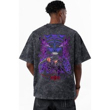 Sevbano Solo Leveling Sung Jin Woo Arise Anime Anime Baskılı Unisex Oversize Vintage Yıkamalı Tişört